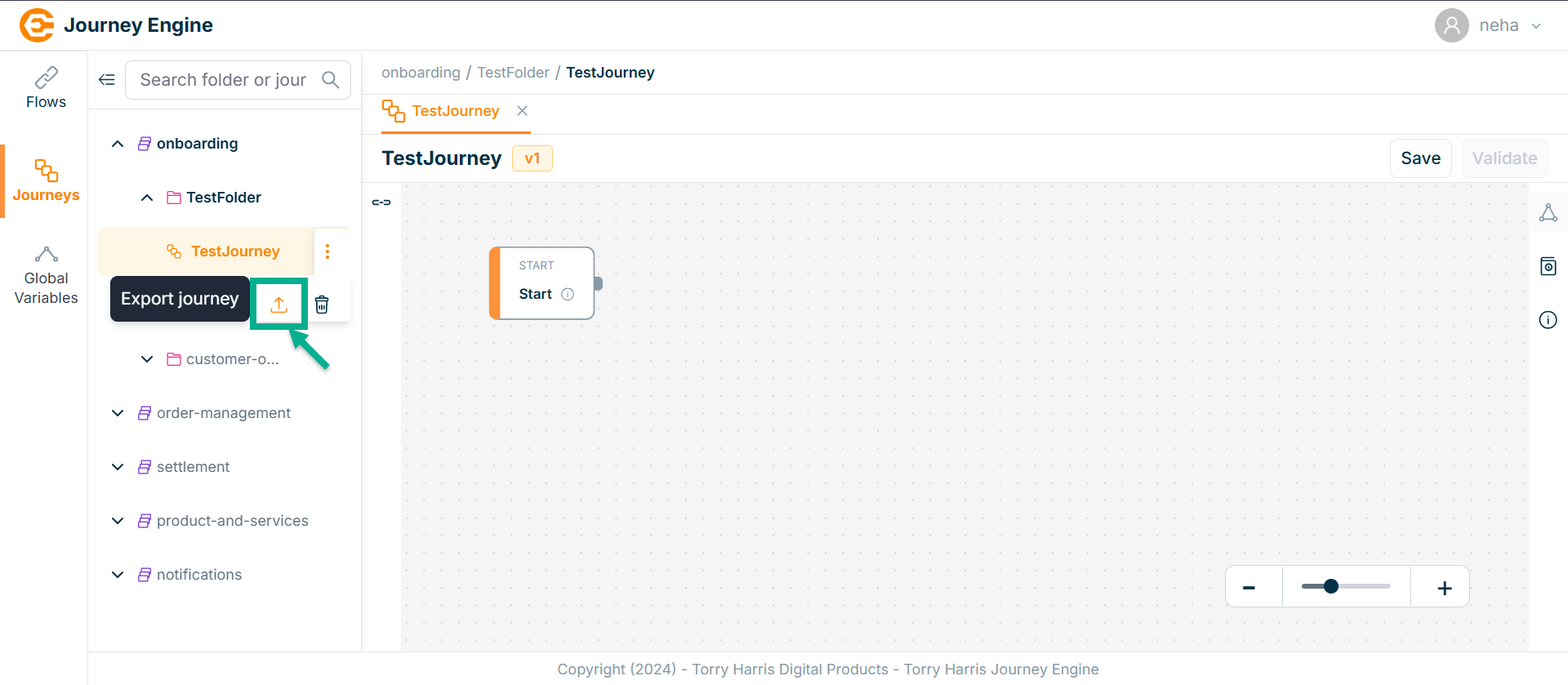 Export Journey