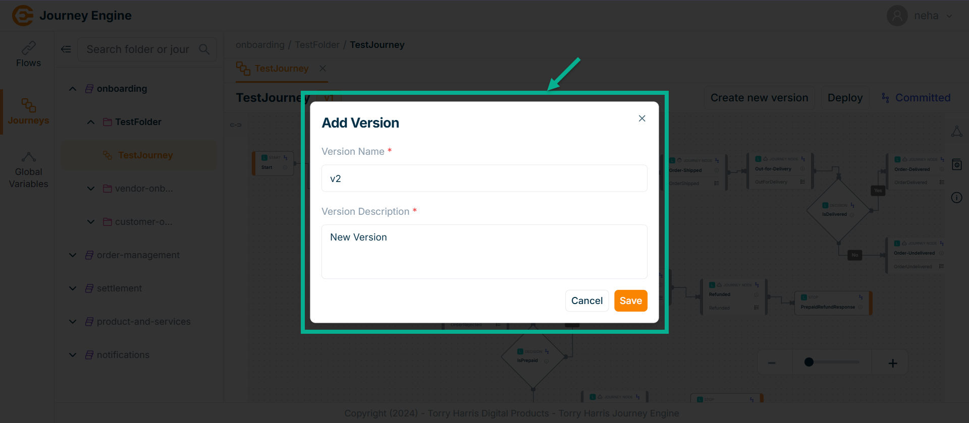 Create New Version