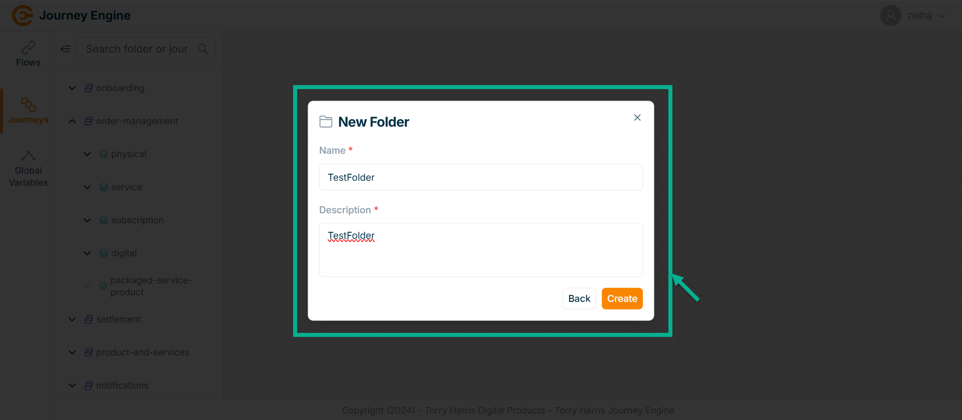 Creating Folder