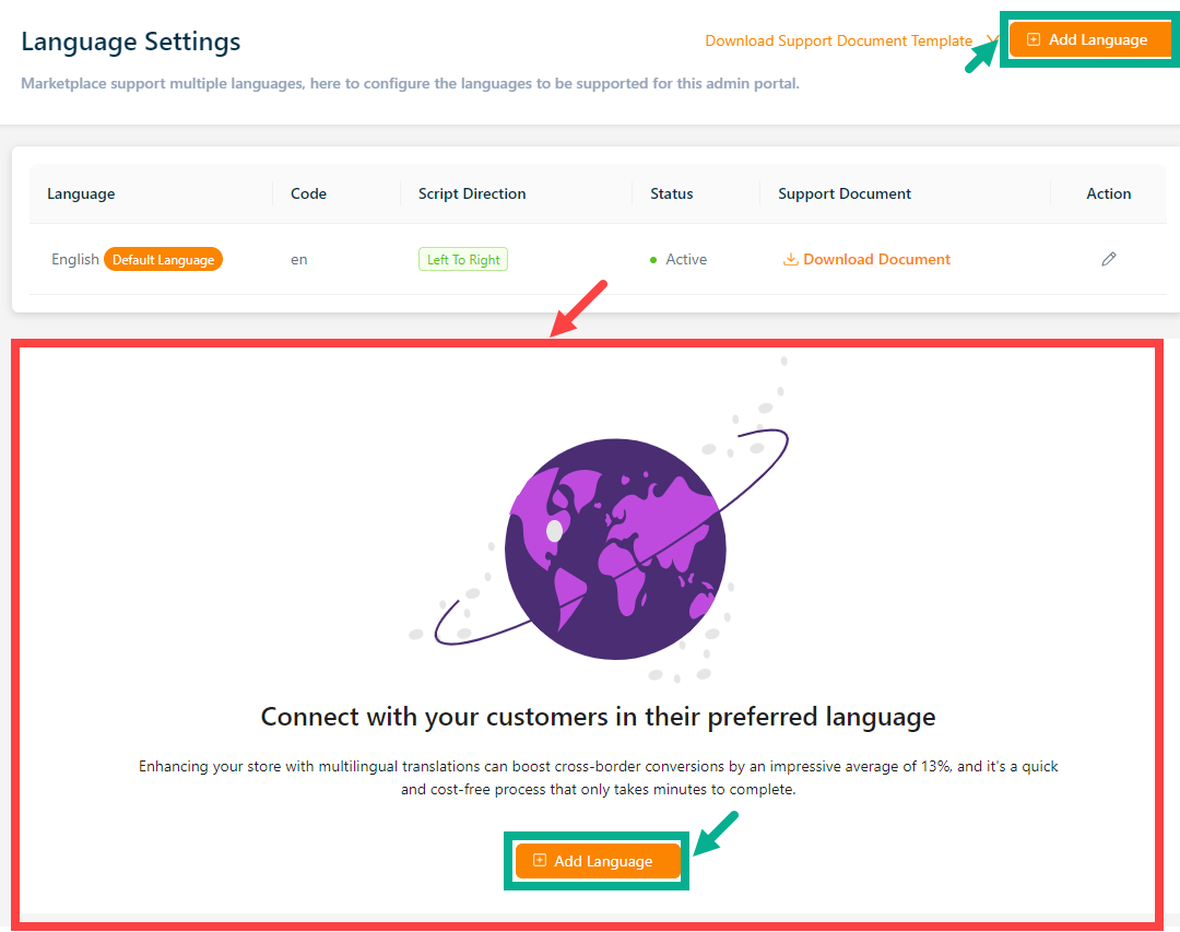 Add Languages