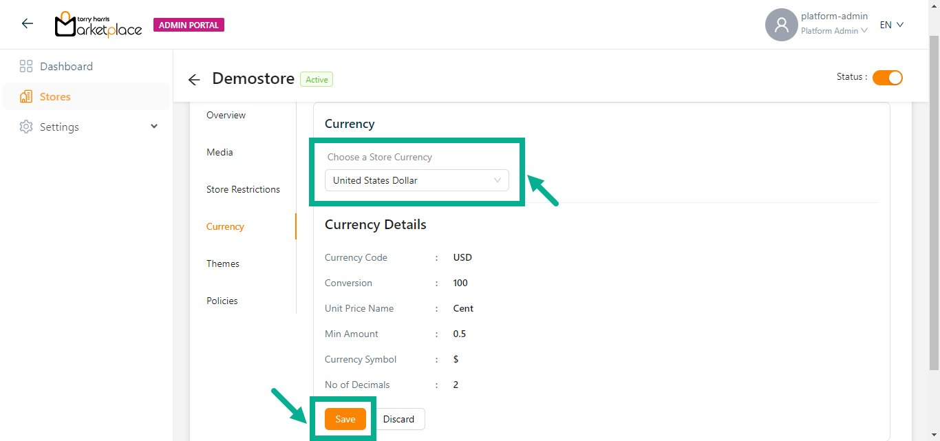 Store Currency