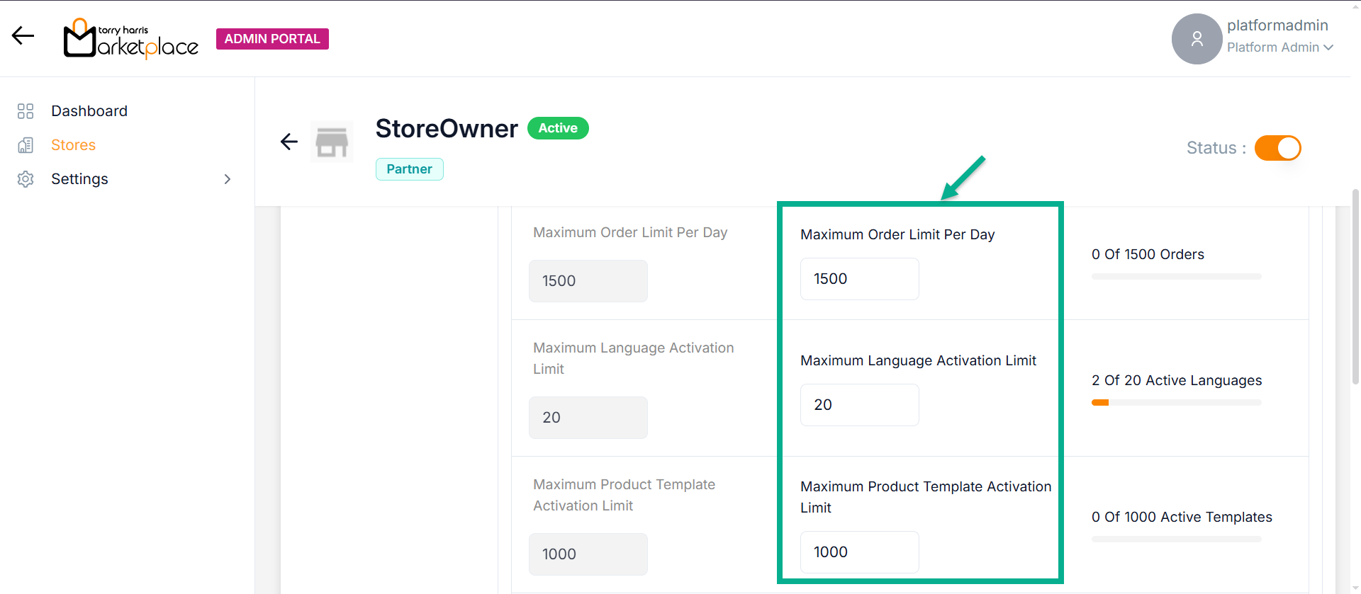 Store Setting2.1