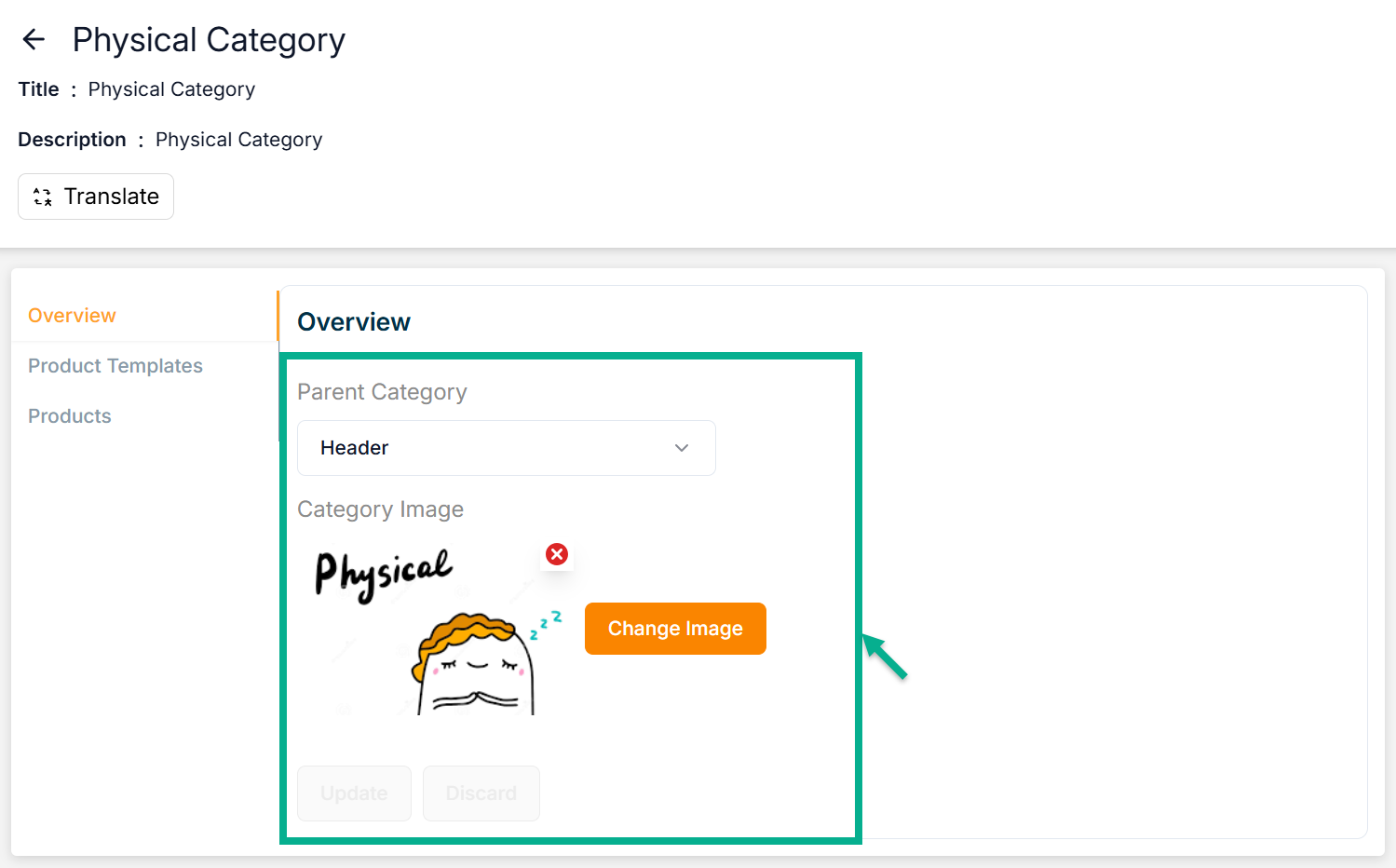 Edit Categry