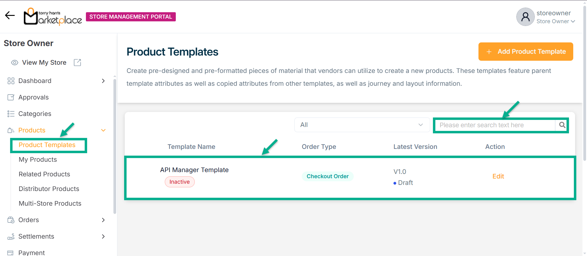 Product Template