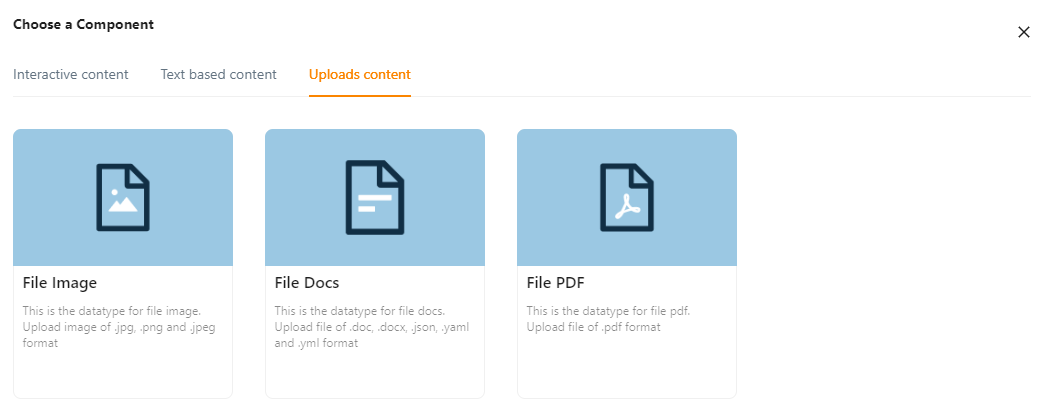 Upload Content