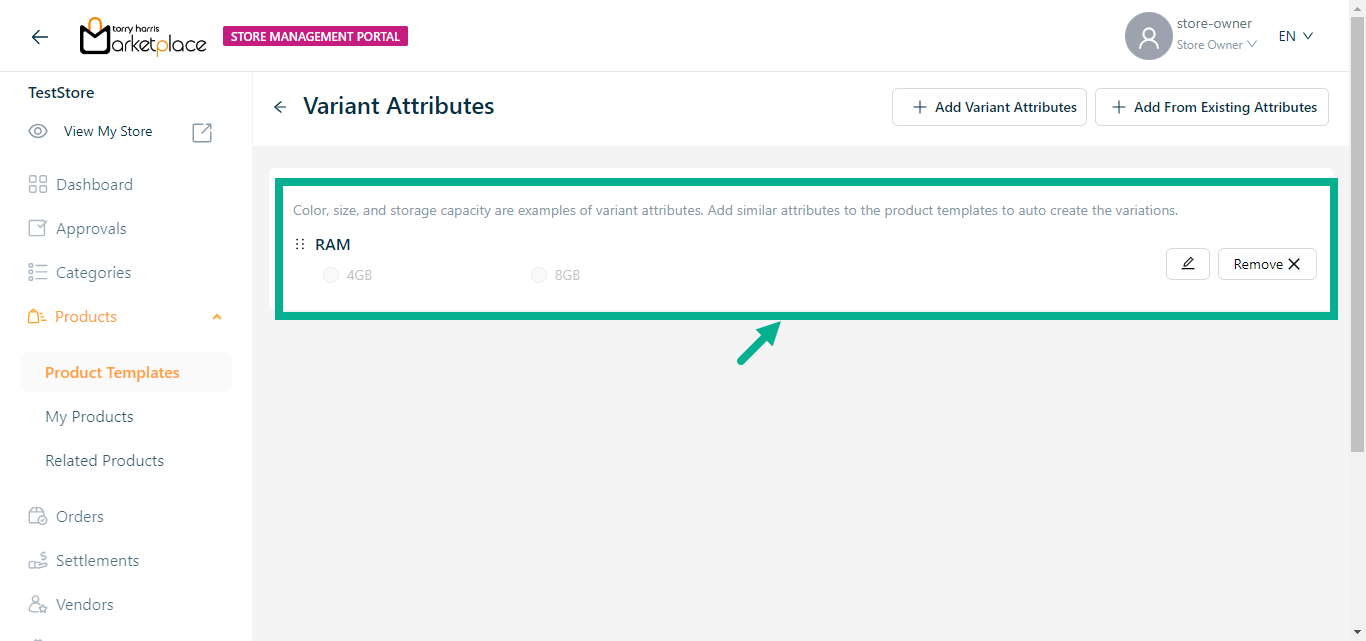Variant Attribute