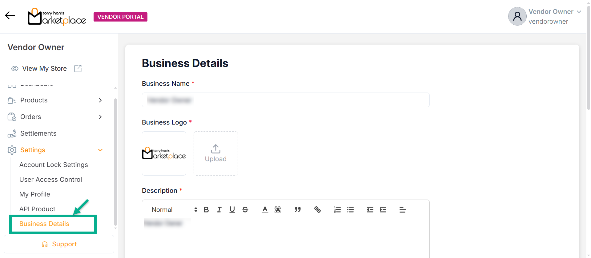 Business Details